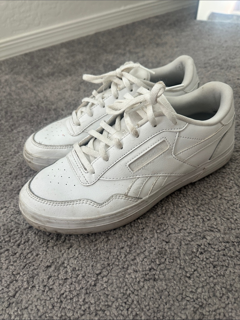 Reebok Women’s White Low-Top Leather Sneakers